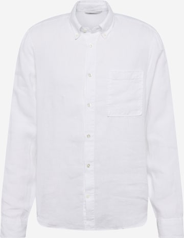 NN07 Regular fit Skjorta 'Arne' i vit: framsida
