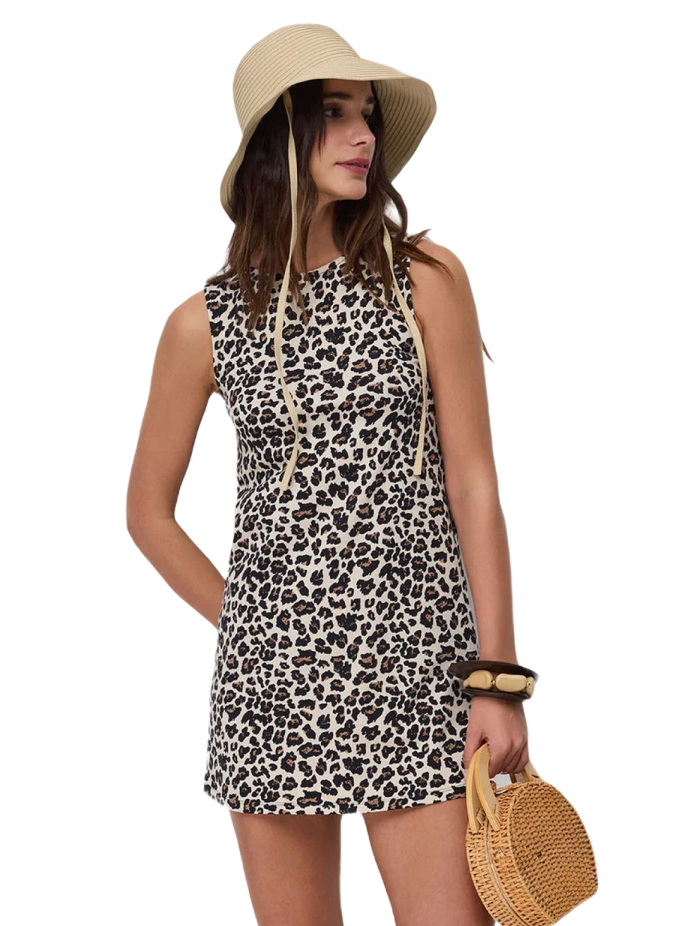 No Matter What Zomerjurk in Beige: voorkant