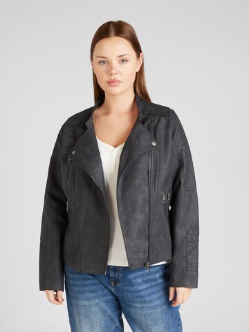 ONLY Carmakoma Between-season jacket 'AVANA' in Blue: front