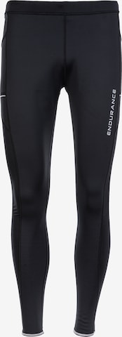 ENDURANCESkinny Sportske hlače 'Energy V2' - crna boja: prednji dio