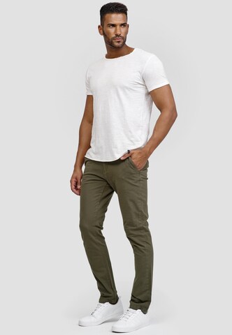 INDICODE JEANS Regular Chino 'Massy' in Groen