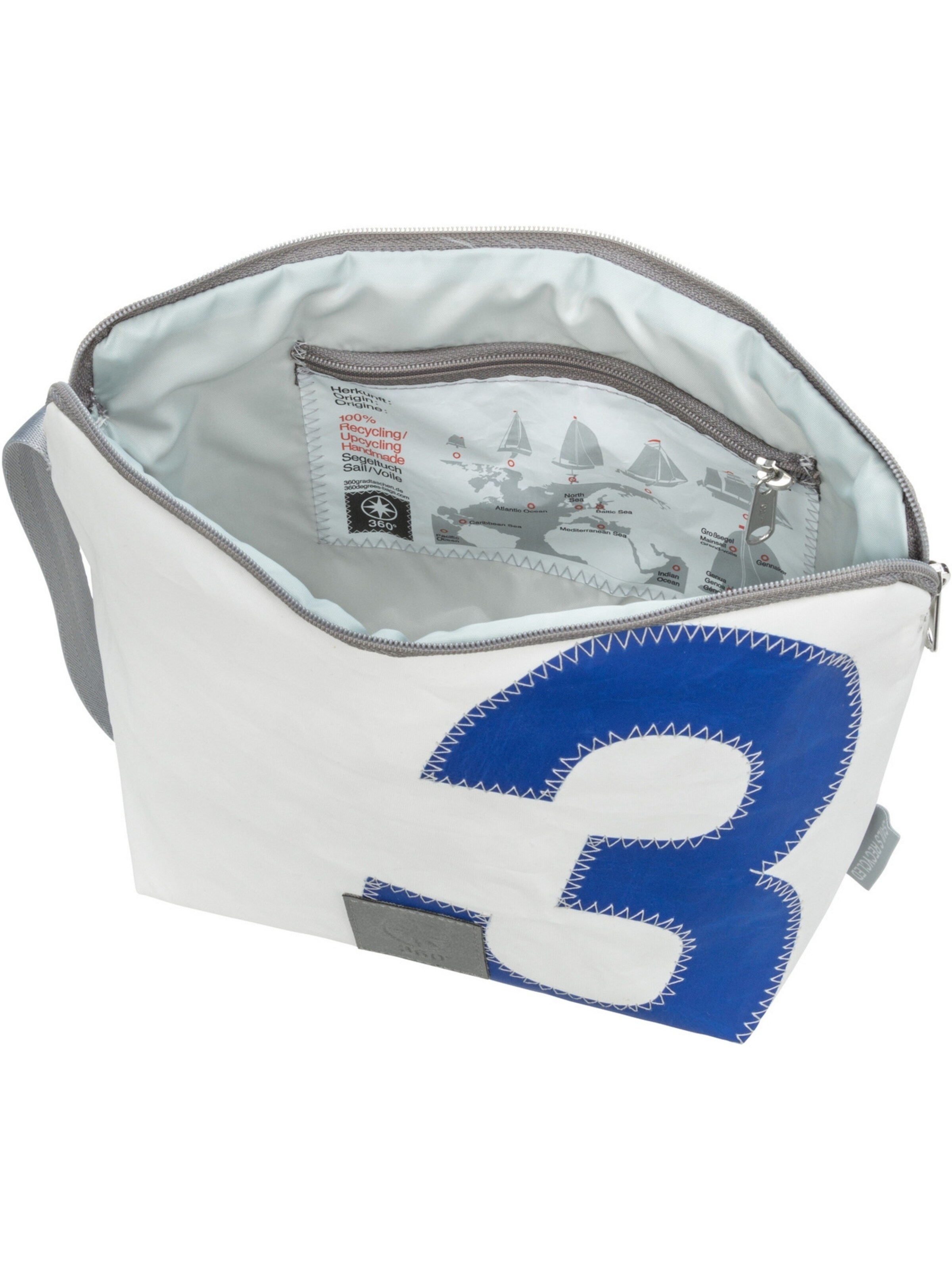 360 Grad Kulturtasche 'Brise' in Weiß