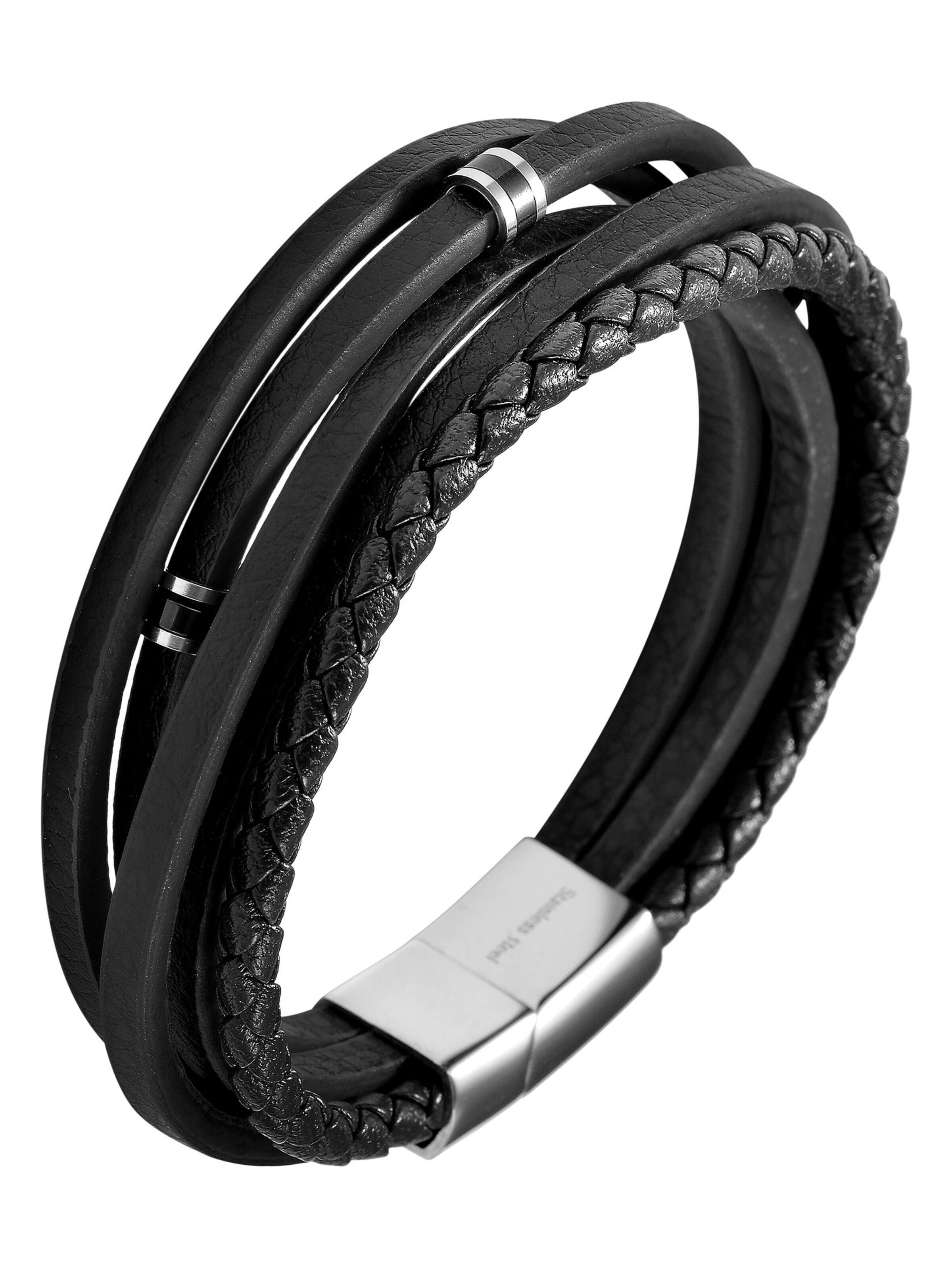 Akzent Bracelet 'Riven, langlebig' in Black