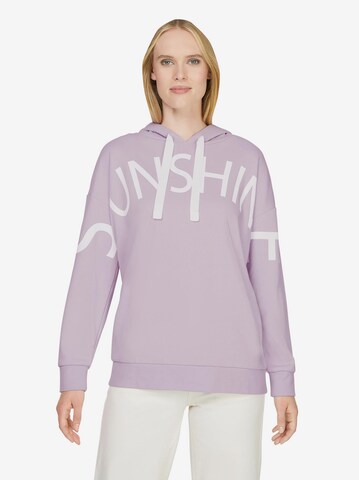 Sweat-shirt heine en violet : devant