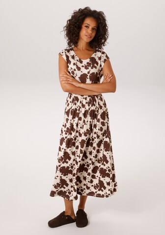 Aniston CASUAL Dress in Brown: front