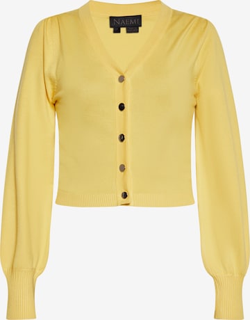 NAEMI Knit Cardigan in Yellow: front