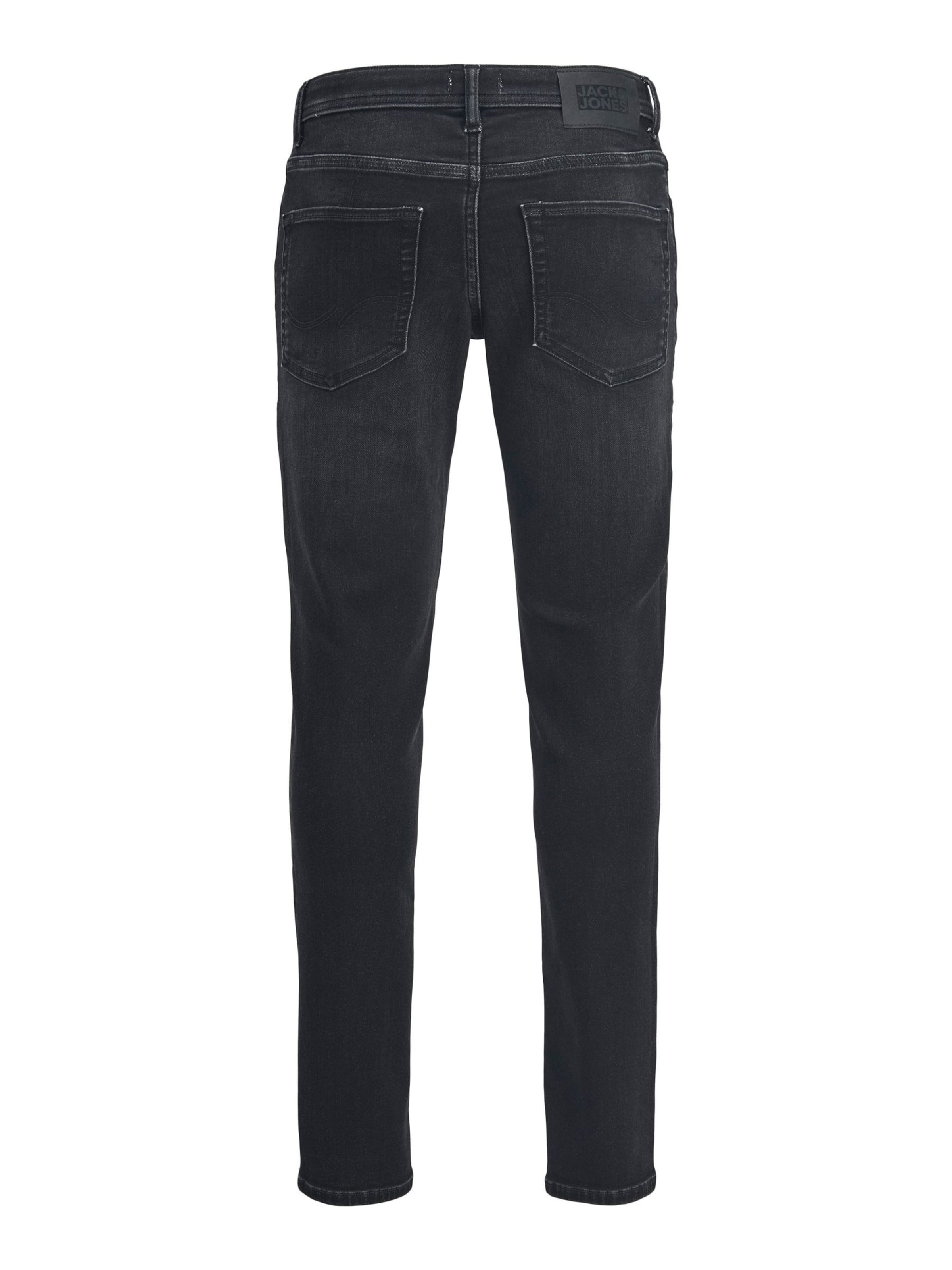 Jack & Jones Junior Liibuv Teksapüksid 'JJIGlenn JJOriginal', värv must