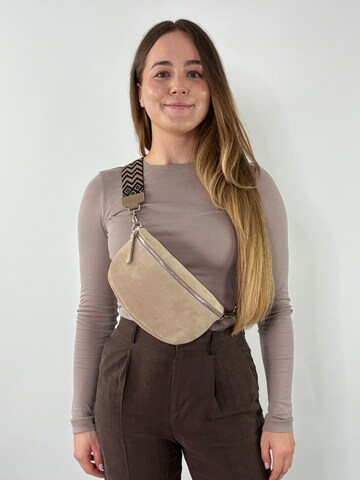 Sacs banane 'NOA medium' lePelou en beige : devant