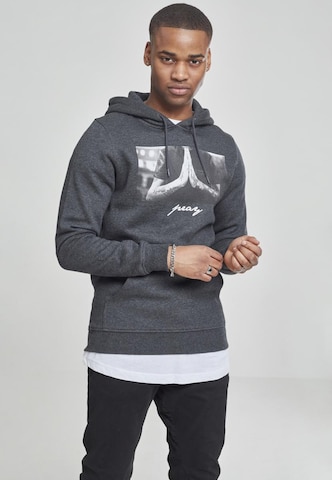 Sweat-shirt 'Pray' Mister Tee en gris : devant