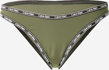 Calvin Klein Swimwear Bikini bottom in Green: front