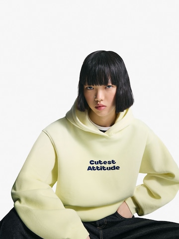 Bershka Mikina - Žltá