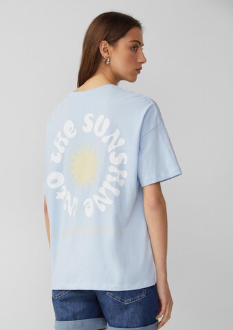 T-shirt QS en bleu : devant