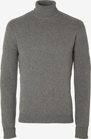 SELECTED HOMME Sweater 'SKIPPER' in Grey: front