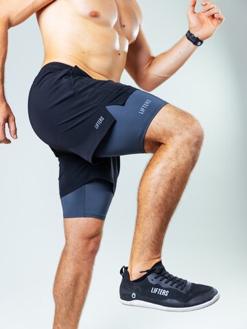 Lifters Slimfit Sporthose 'Hybrid 2-in-1' in Schwarz