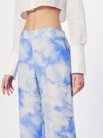 Wide Leg Pantalon 120% Lino en bleu