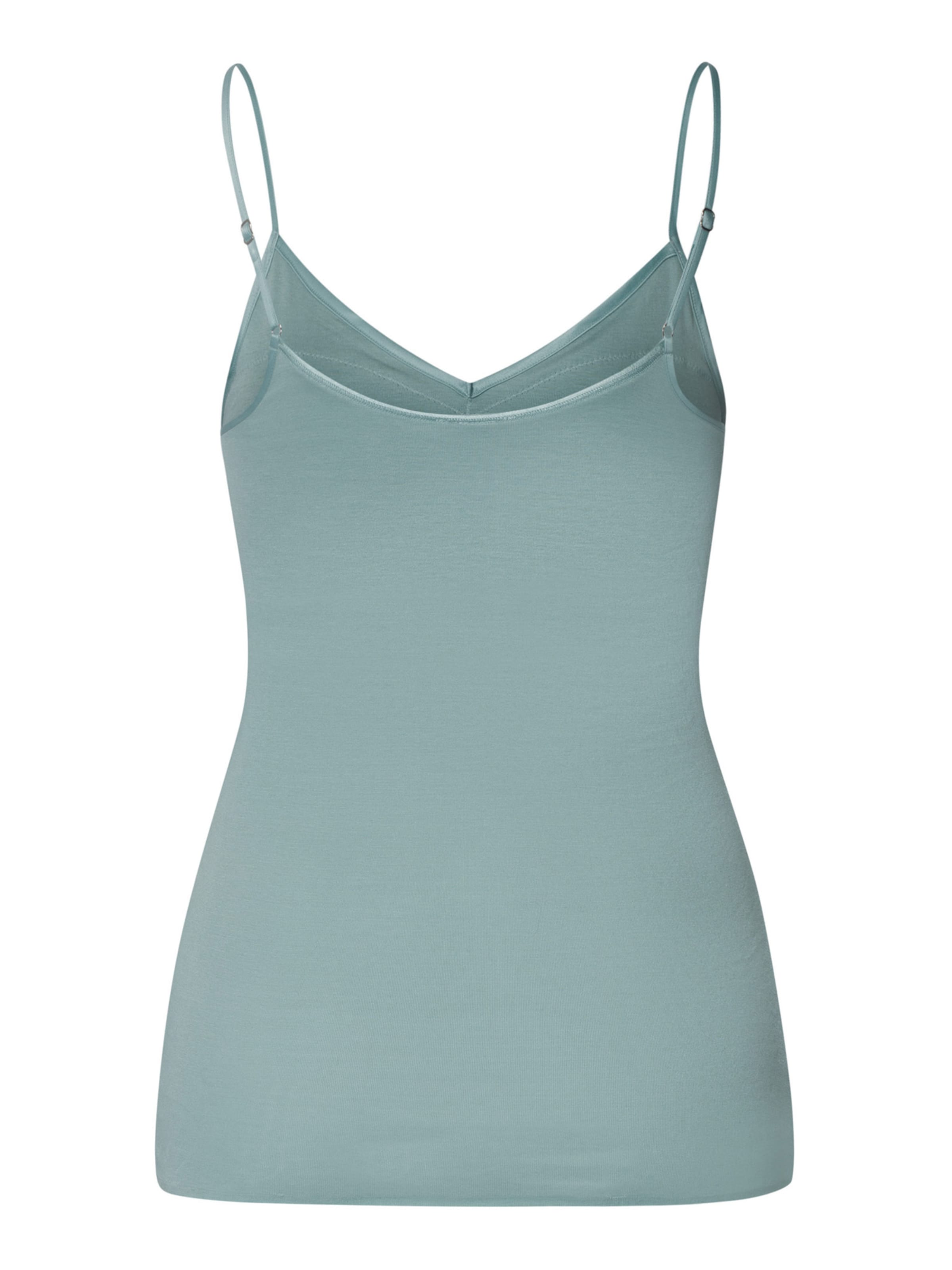 Hanro - Top ' Cotton Seamless ' em azul