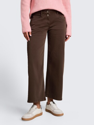TOM TAILOR Loose fit Pants in Brown: front
