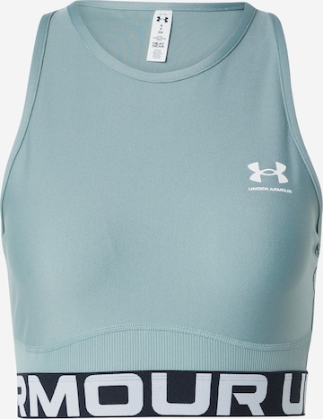 UNDER ARMOUR Спортивный топ в Зеленый: спереди