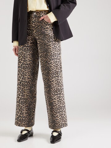 VILA Loosefit Jeans 'VIChia' in Beige: Vorderseite