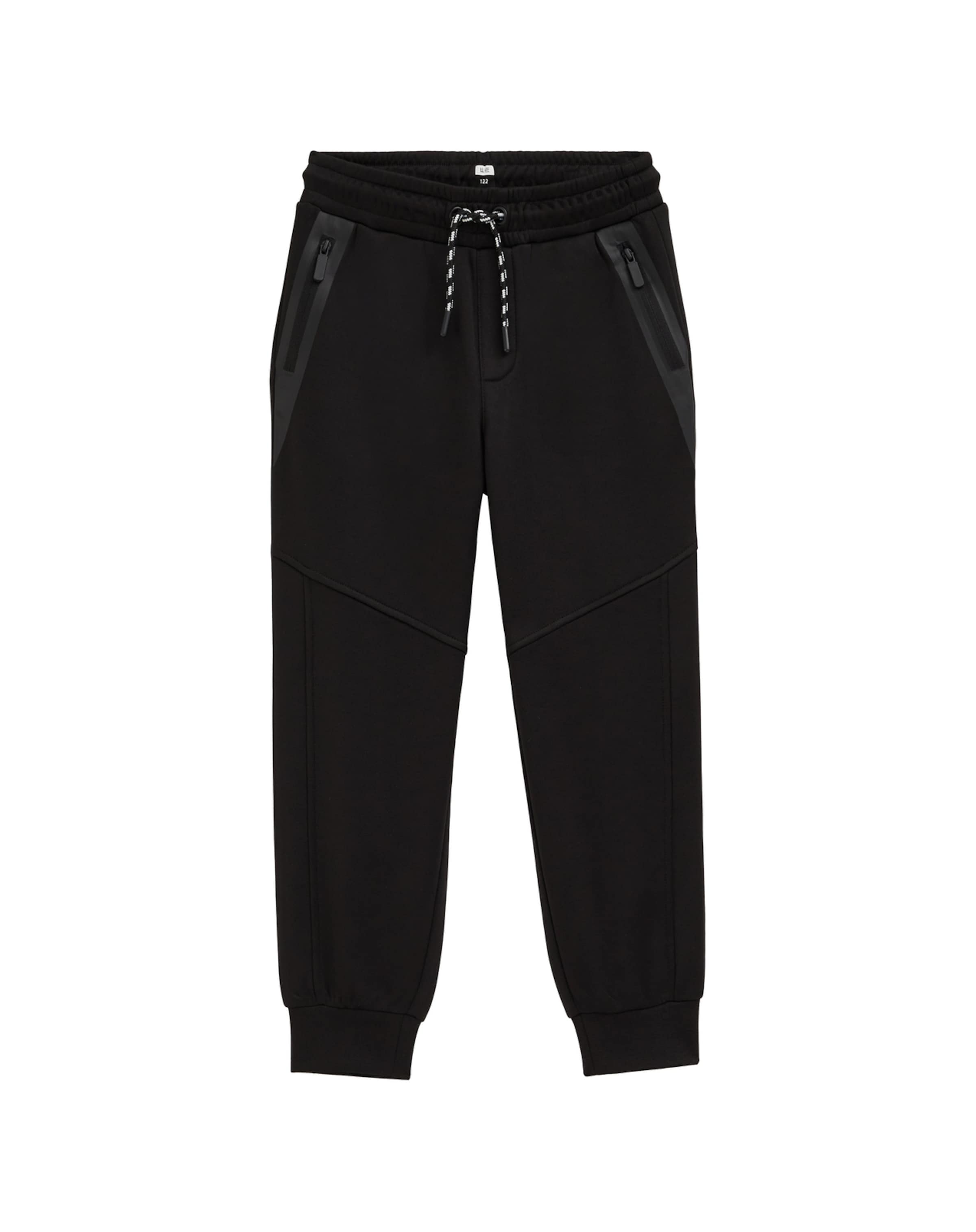 WE Fashion Tapered Broek in Zwart: voorkant