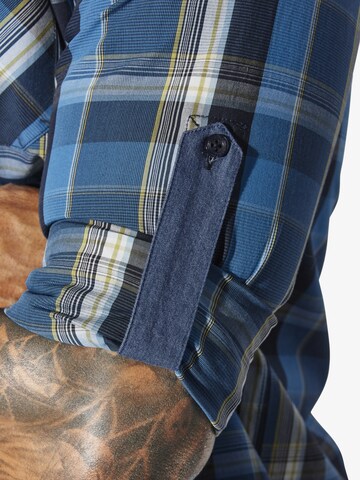 Jan Vanderstorm Comfort fit Button Up Shirt 'Jorvar' in Blue