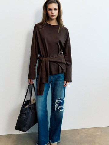 Pull&Bear T-shirt i brun