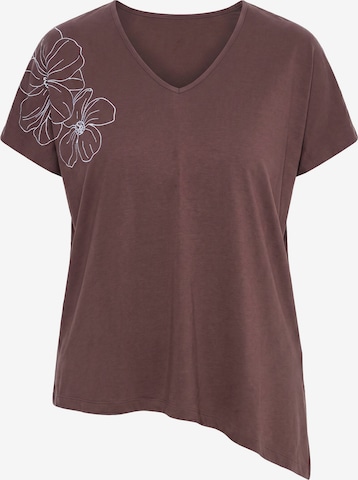 MIAMODA Shirt in Brown: front