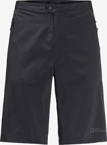 JACK WOLFSKIN Regular Workout Pants 'PRELIGHT' in Black: front