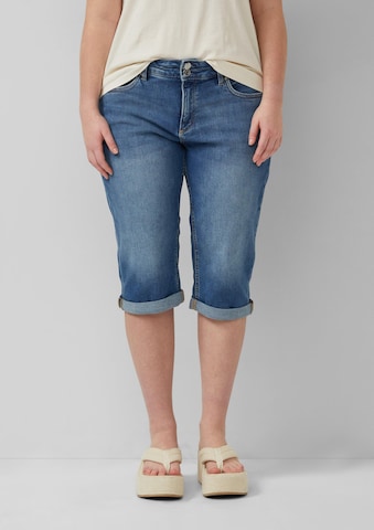 QS Slimfit Jeans in Blauw: voorkant