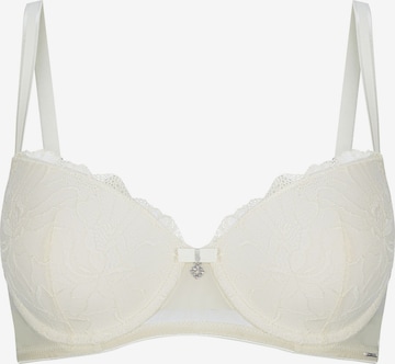 Marc & André T-shirt Bra 'MYSTIC DAHLIA' in White: front