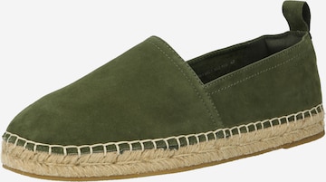 Marc O'Polo Espadrilles in Groen: voorkant