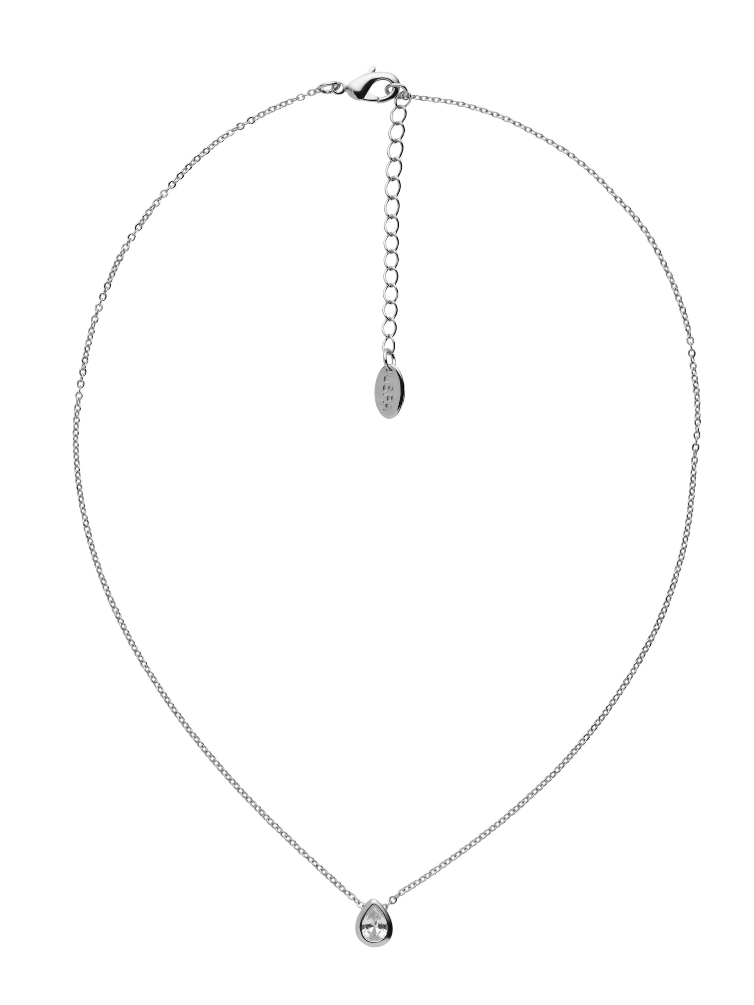 U.S. POLO ASSN. Ketting 'Rebecca' in 43 cm in de kleur Zilver, Productweergave