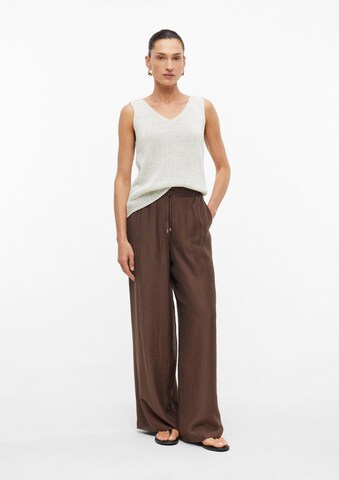 Wide Leg Pantalon s.Oliver en marron