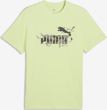 PUMA T-Shirt 'Camo' in Grün: Vorderseite