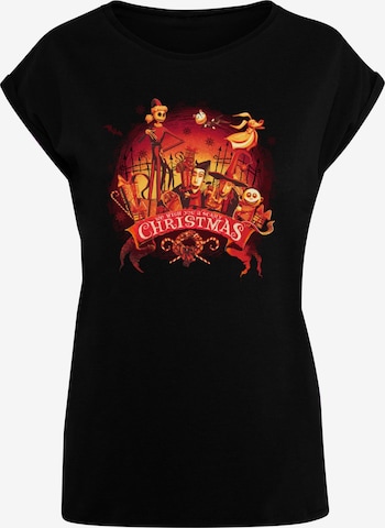 ABSOLUTE CULT Shirt 'The Nightmare Before Christmas - Scary Christmas' in Zwart: voorkant