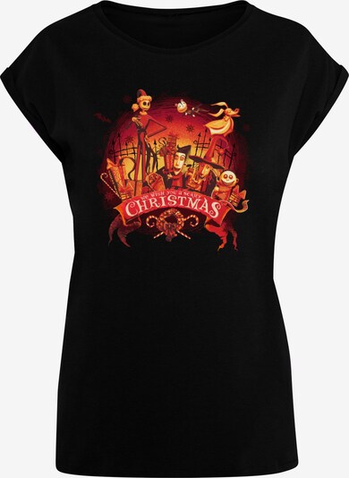 ABSOLUTE CULT T-shirt 'The Nightmare Before Christmas - Scary Christmas' en jaune / orange / rouge / noir, Vue avec produit