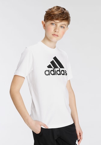 ADIDAS SPORTSWEAR Λειτουργικό μπλουζάκι 'Essentials' σε λευκό