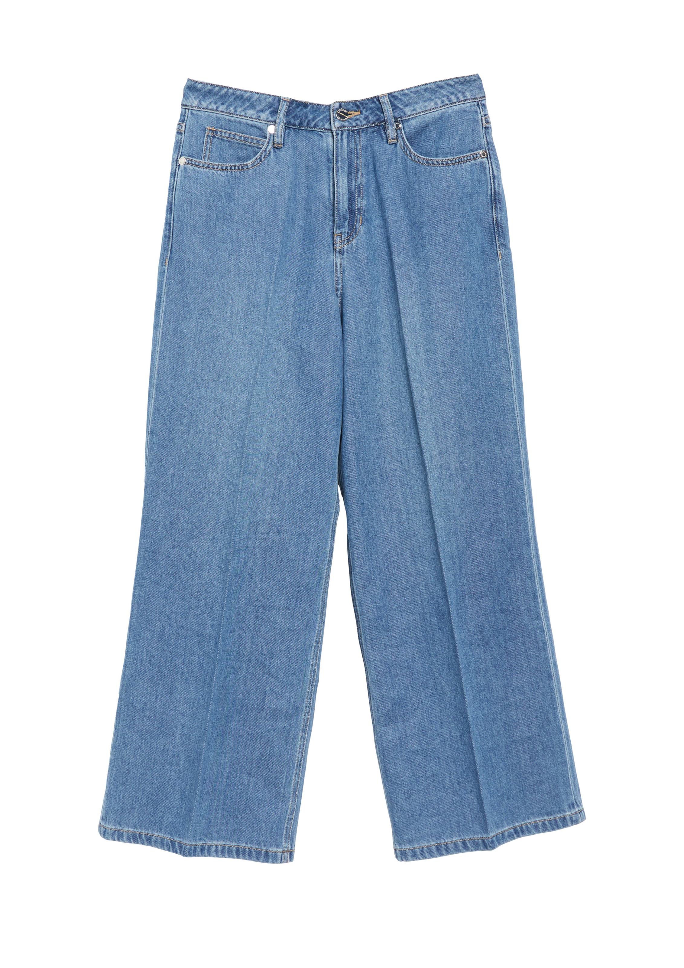 s.Oliver Wide leg Jeans 'Suri' in Blauw: voorkant