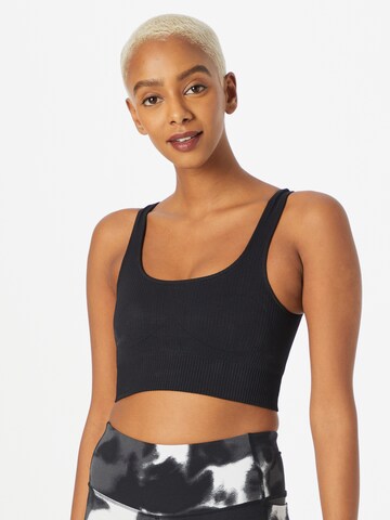 aim'n Bralette Sports Bra in Black: front