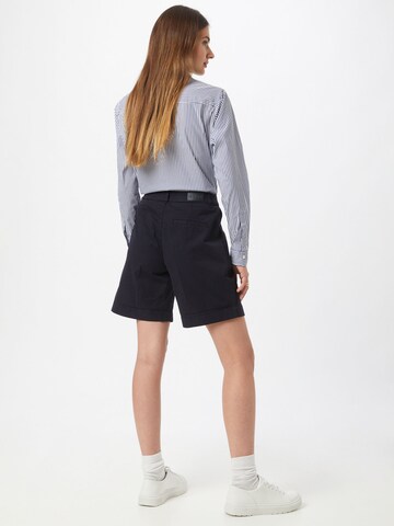 BOSS Loose fit Pleat-Front Pants 'Taggie' in Blue