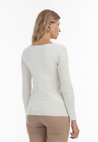 Pull-over Usha en blanc