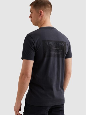 PME Legend Shirt 'T-shirt with back artwork' in Blauw: voorkant