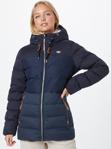 Ragwear Winter Jacket 'QUANTIC' in Blue: front