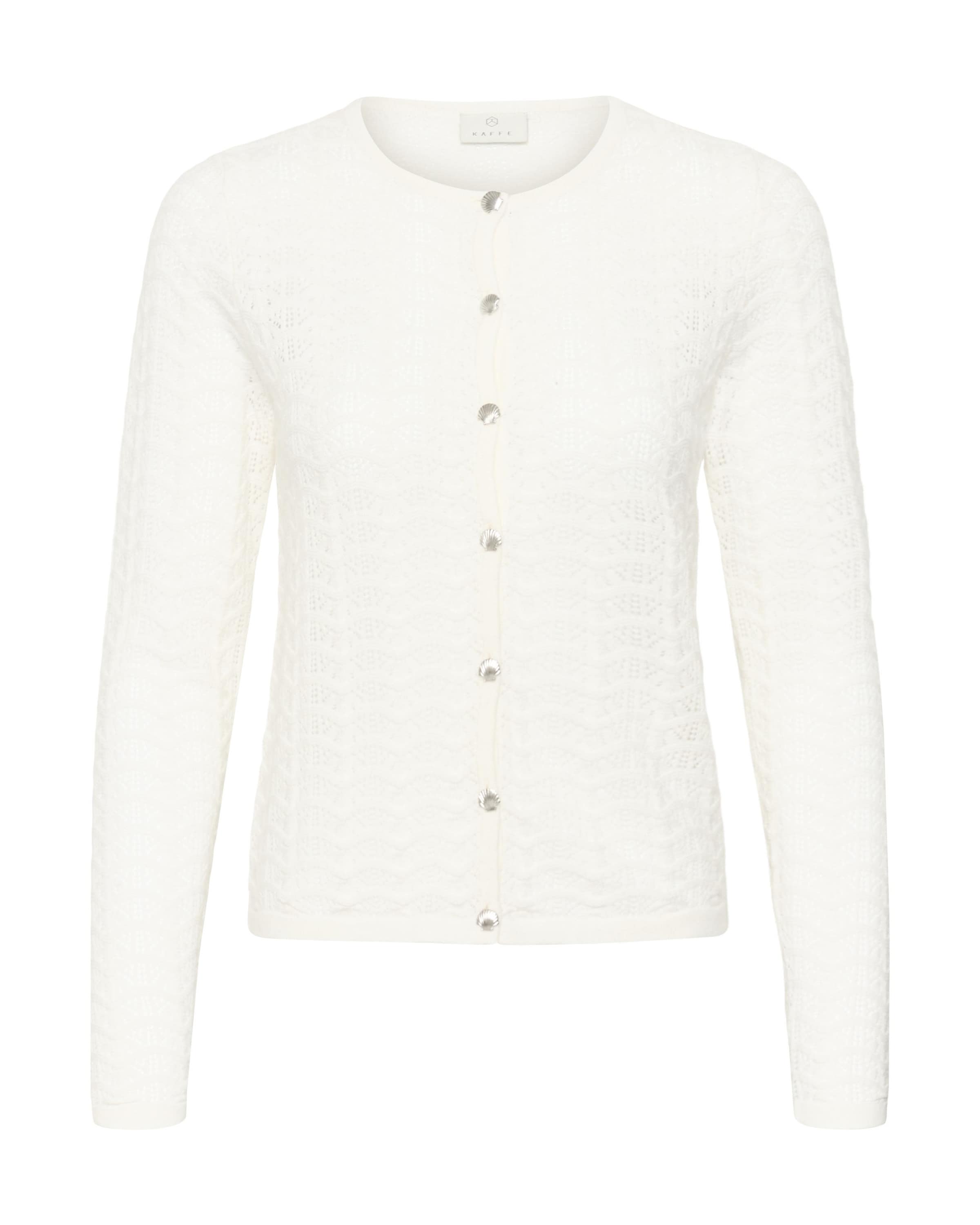 Kaffe Cardigan 'KAdolly' i hvid: forside