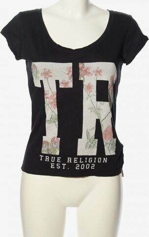 True Religion Print-Shirt S in Schwarz: predná strana