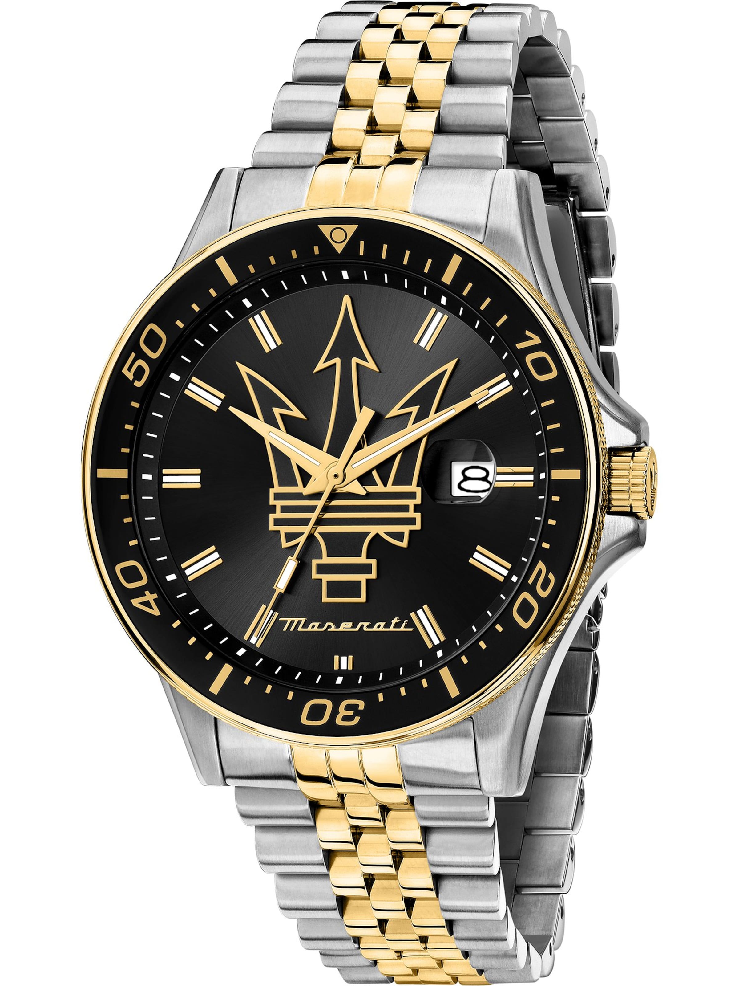 Maserati Uhr in Mischfarben: Vorderseite