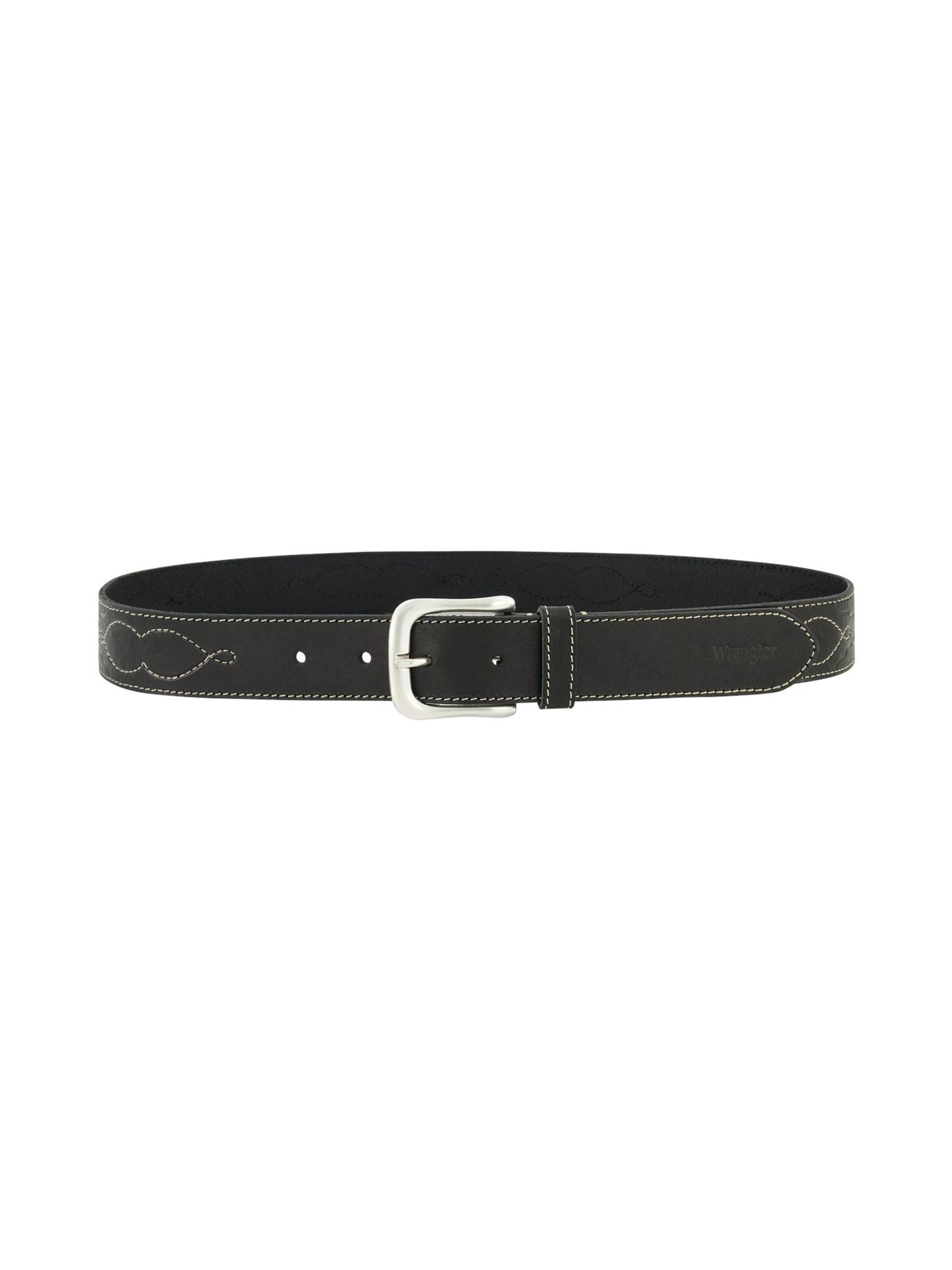 WRANGLER Belt 'Western Stitch' in Black