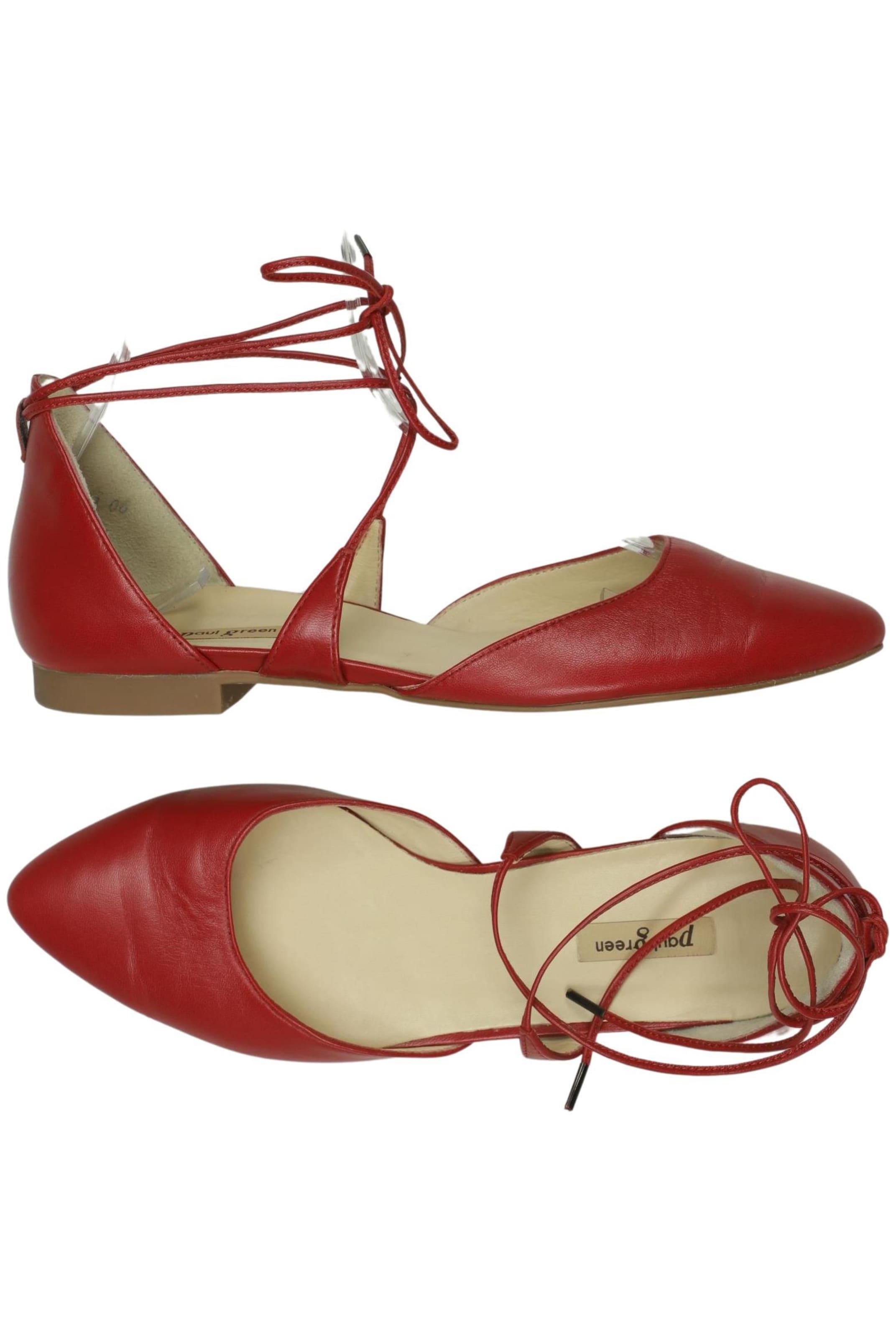 Paul Green Flats & Loafers in 38 in Red: front