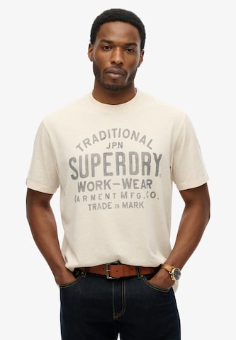 Superdry Shirt in Beige: front