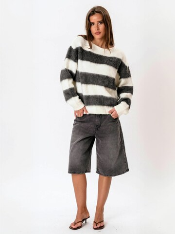ITS MAY Sweater ' Striped ' in Grey